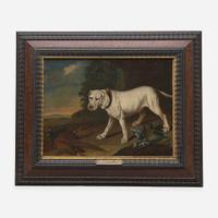 Attributed to Carl Wilhelm de Hamilton (Flemish, 1668–1754) White Dog and Pheasants in a Landscape