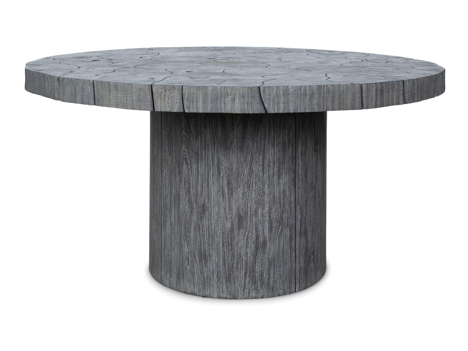 A Sectioned Tree Trunk Center Table — BERNHARDT, 21ST CENTURY
