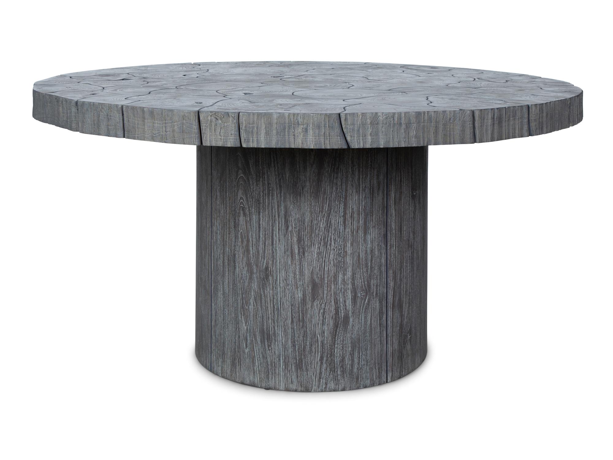A Sectioned Tree Trunk Center Table — BERNHARDT, 21ST CENTURY