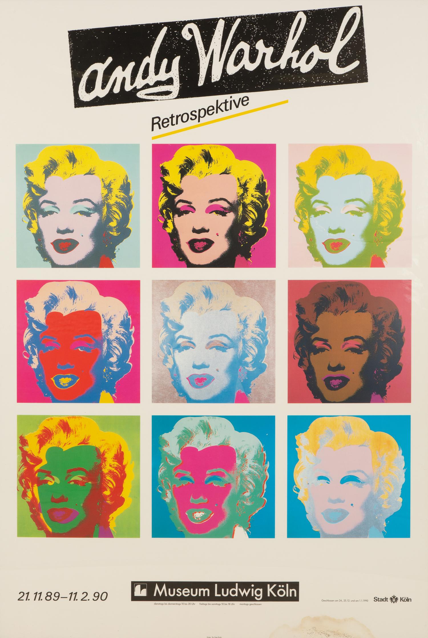 Andy Warhol Retrospektive Poster