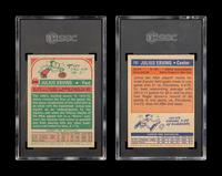 A 1972 Topps Julius Erving Rookie Basketball Card No. 195 (SGC 6.5 EX-NM+) and 1973 Topps All-Star Card No. 240 (SGC 6.5 EX-NM+)