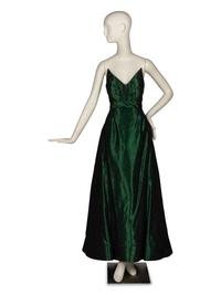 Arnold Scaasi; Custom Gown, Stole, and Matching Shoes