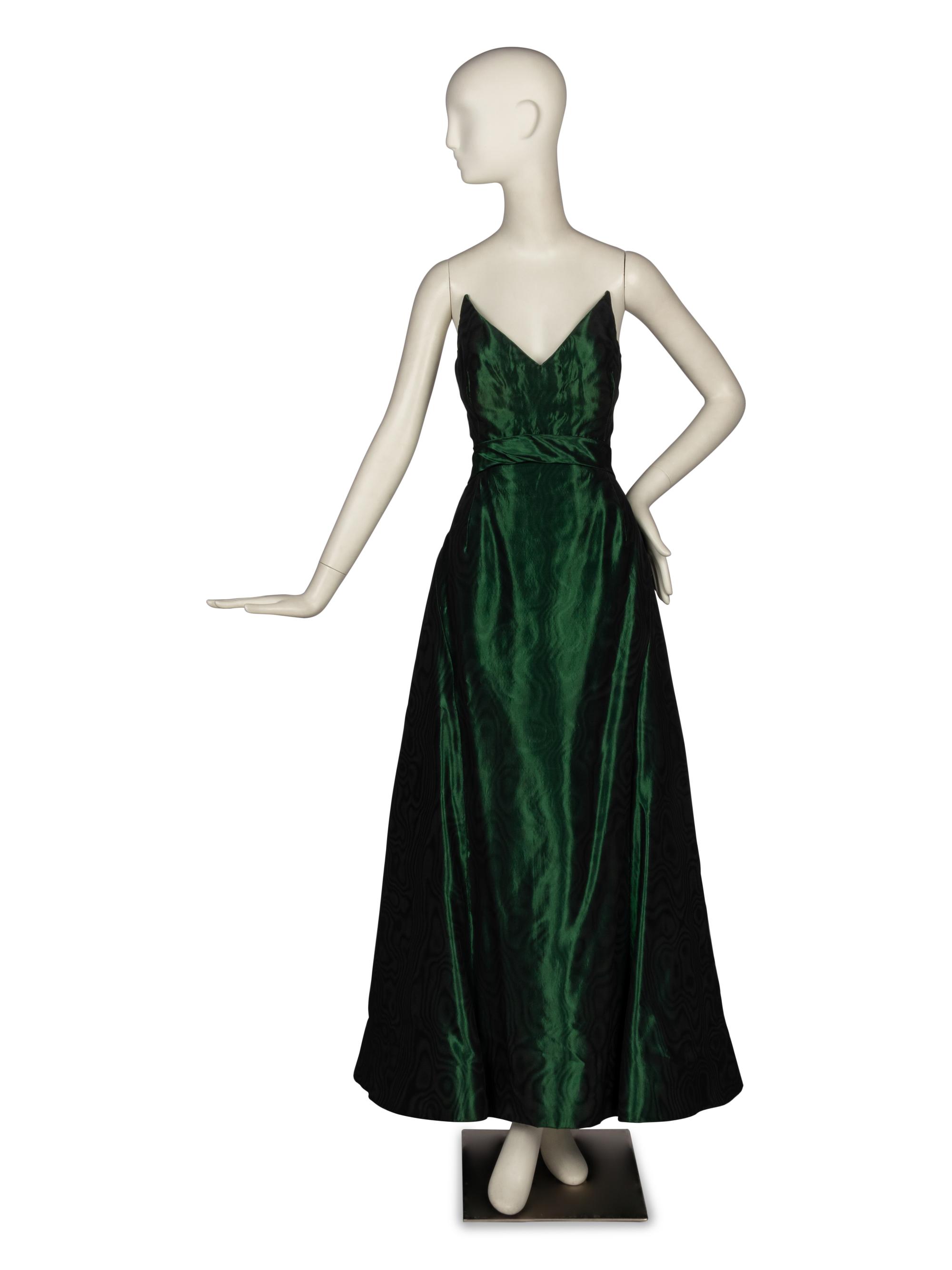 Arnold Scaasi; Custom Gown, Stole, and Matching Shoes