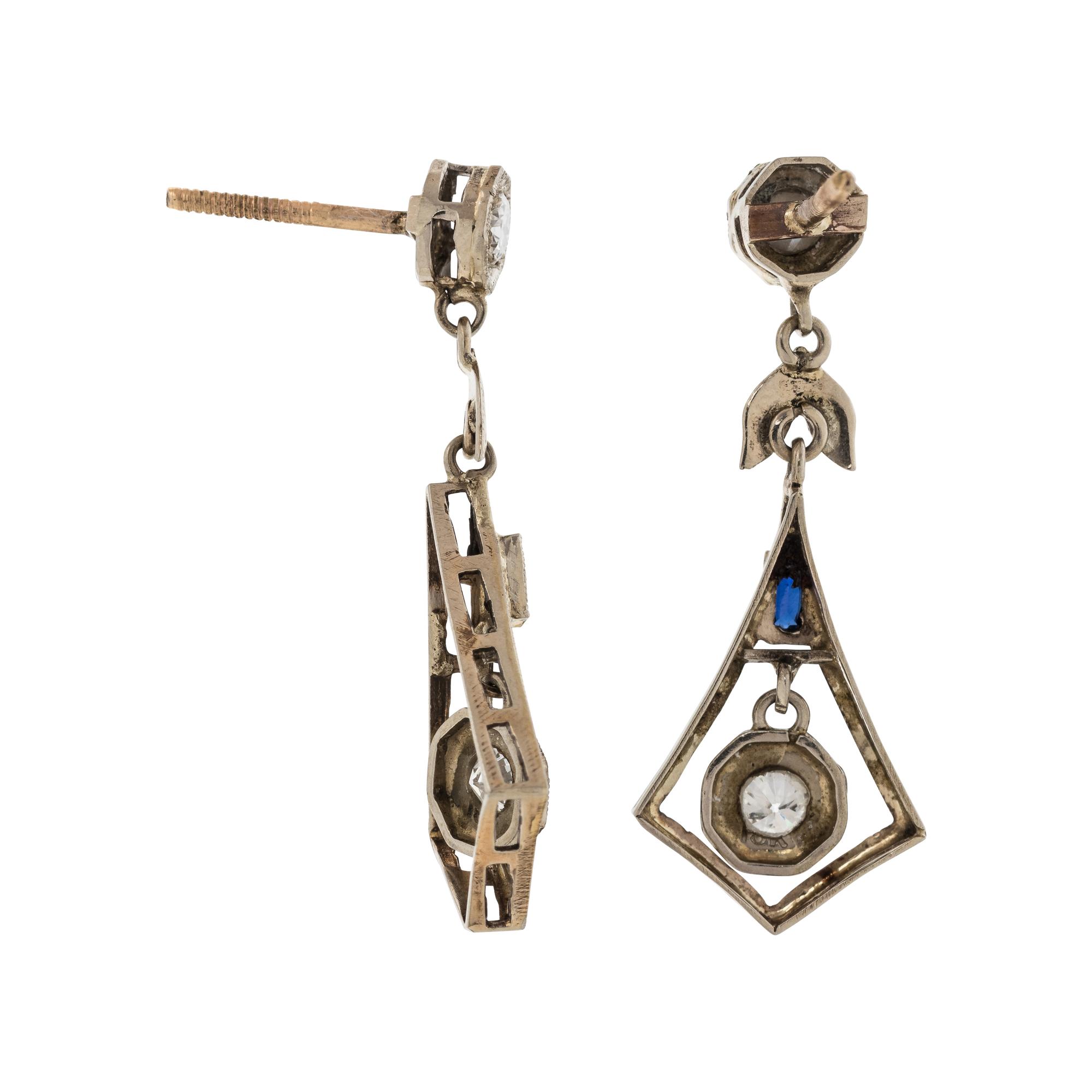 DIAMOND DROP EARRINGS