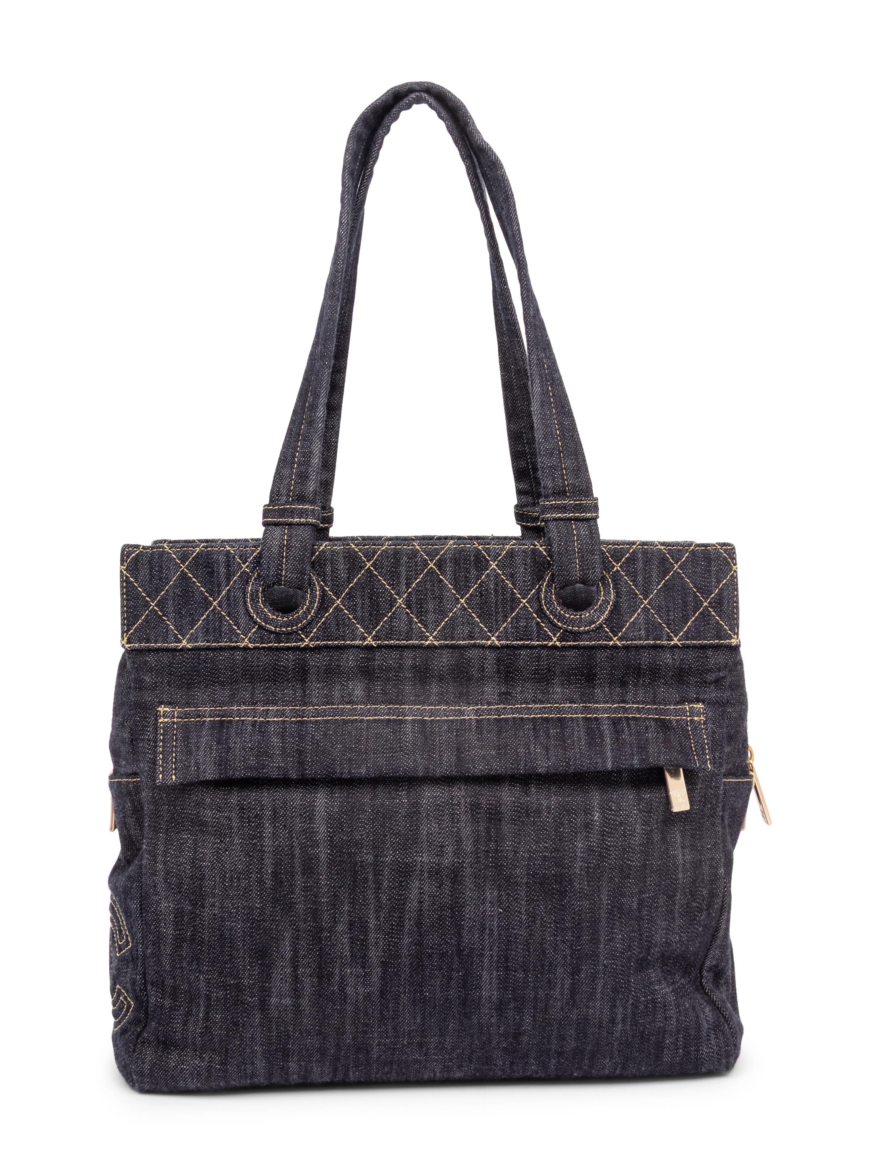 CHANEL, DENIM POCKET TOTE