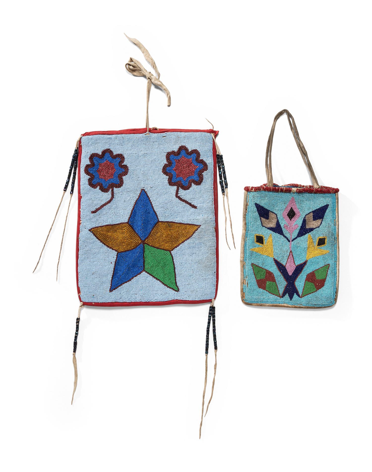 Plateau Beaded Flat Bags
