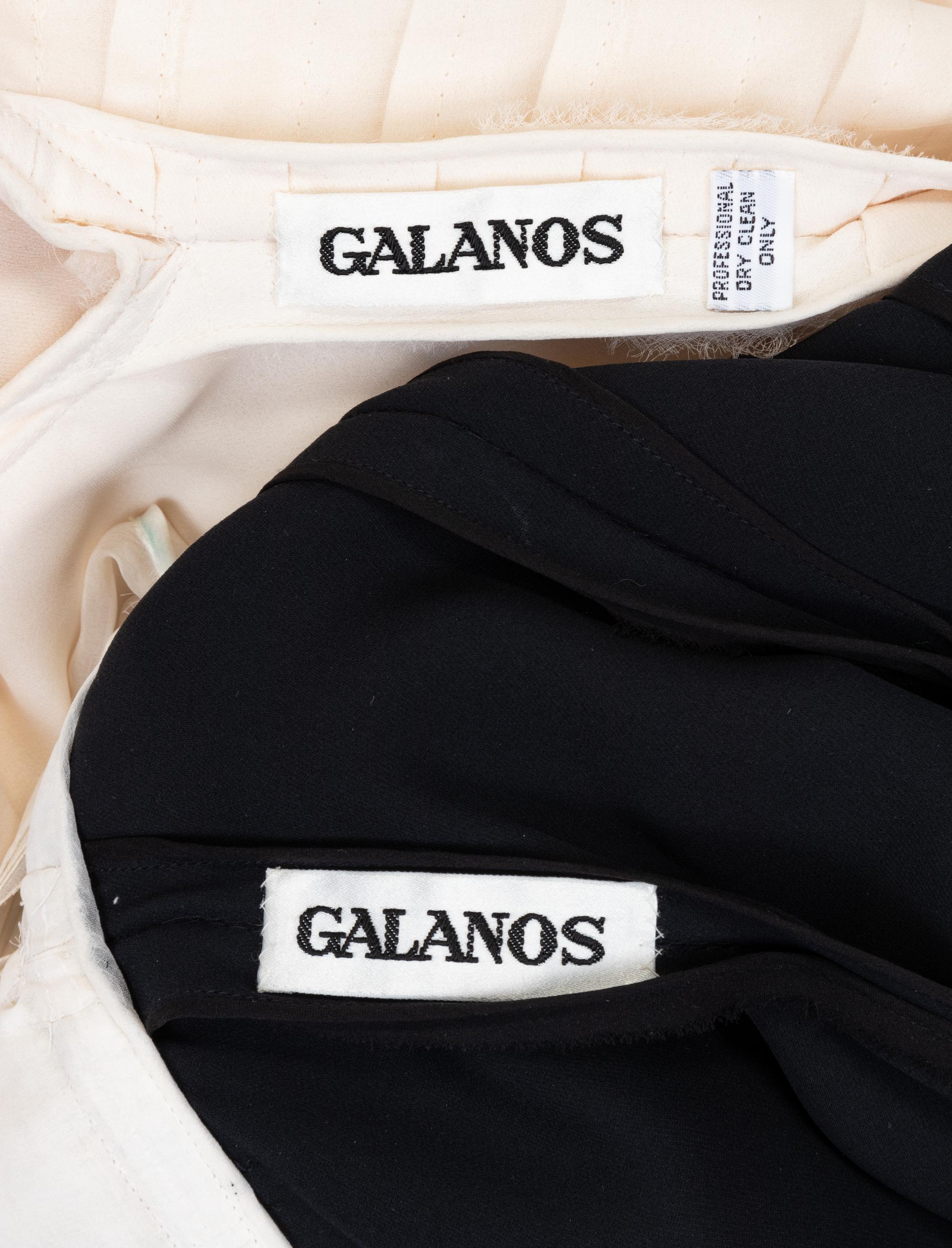 Two Galanos Dresses, c.1985