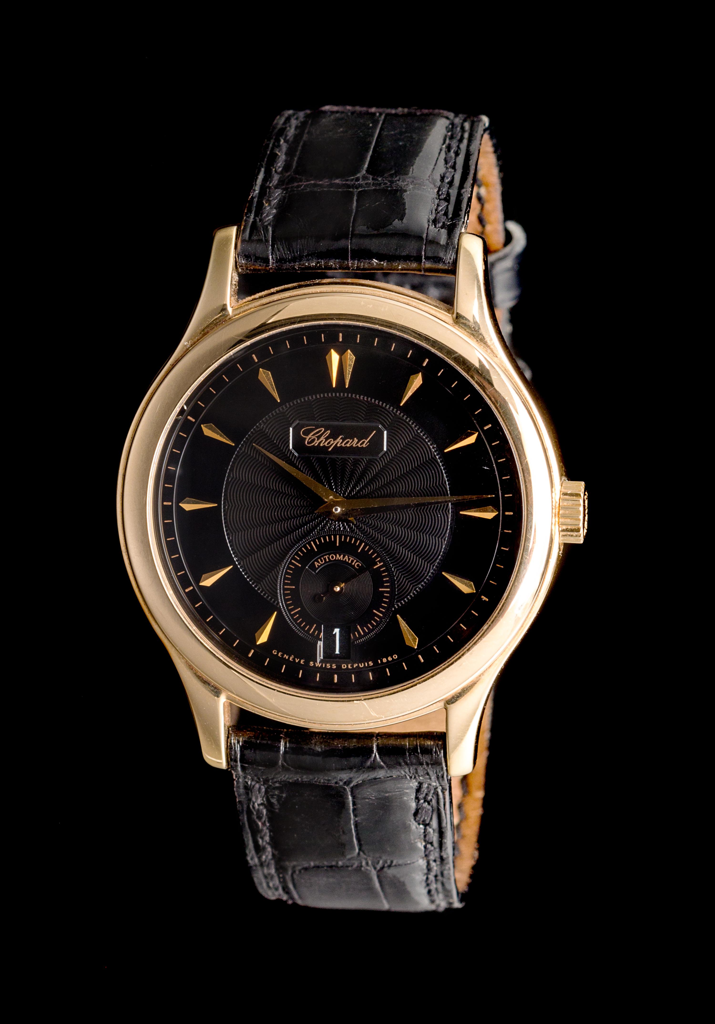 An 18 Karat Yellow Gold Ref. 16/1860/2 Wristwatch, Chopard,