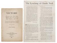 [CIVIL RIGHTS]. A group of ephemera from the early Civil Rights era, especially politics, comprising: