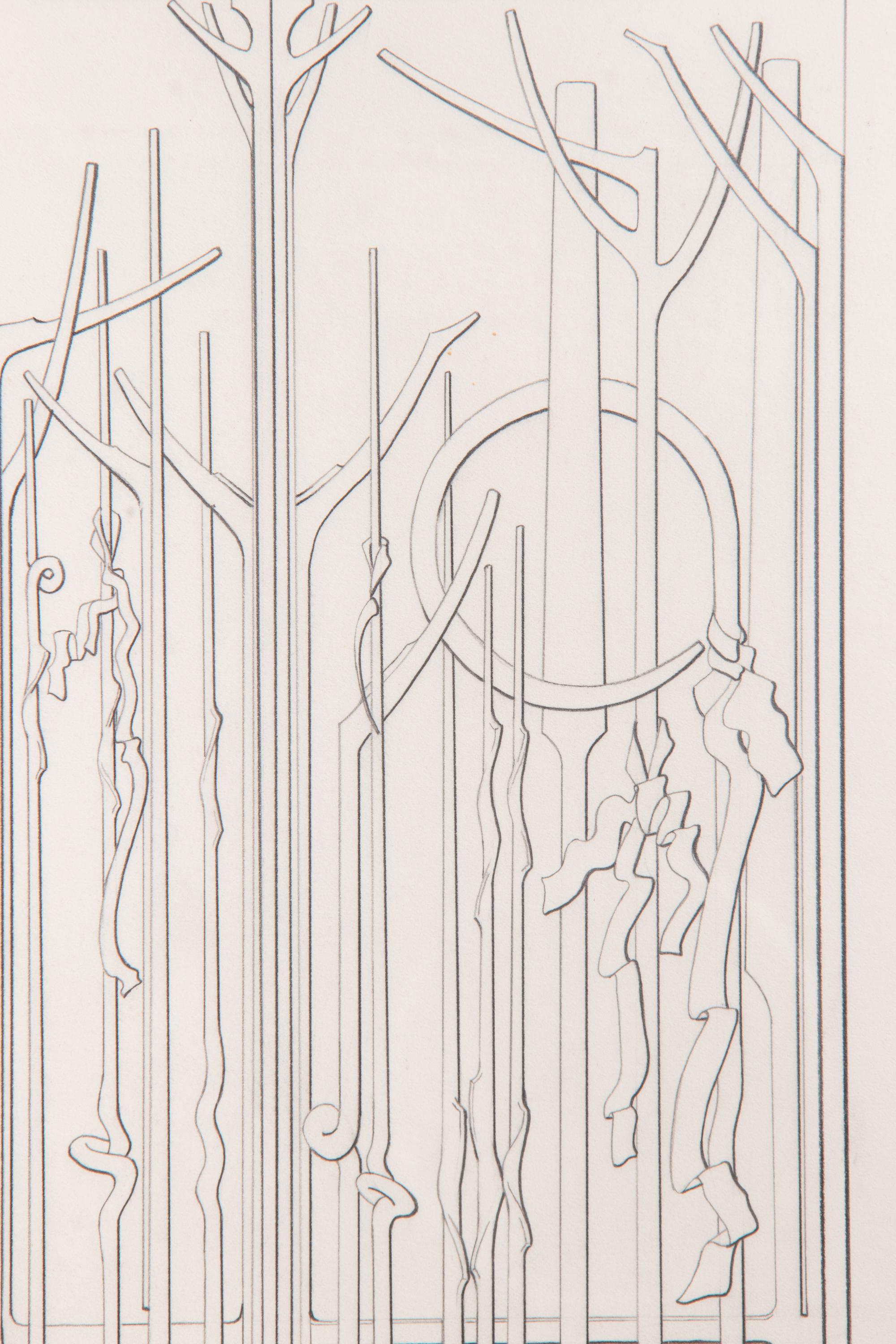 Proposal #1 for Memorial Gate, Ackland Art Museum, University of North Carolina at Chapel Hill , 1998