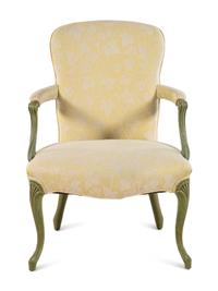 A George III Style Painted Armchair