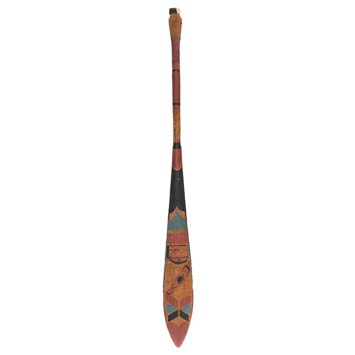 Northwest Coast Painted Paddle