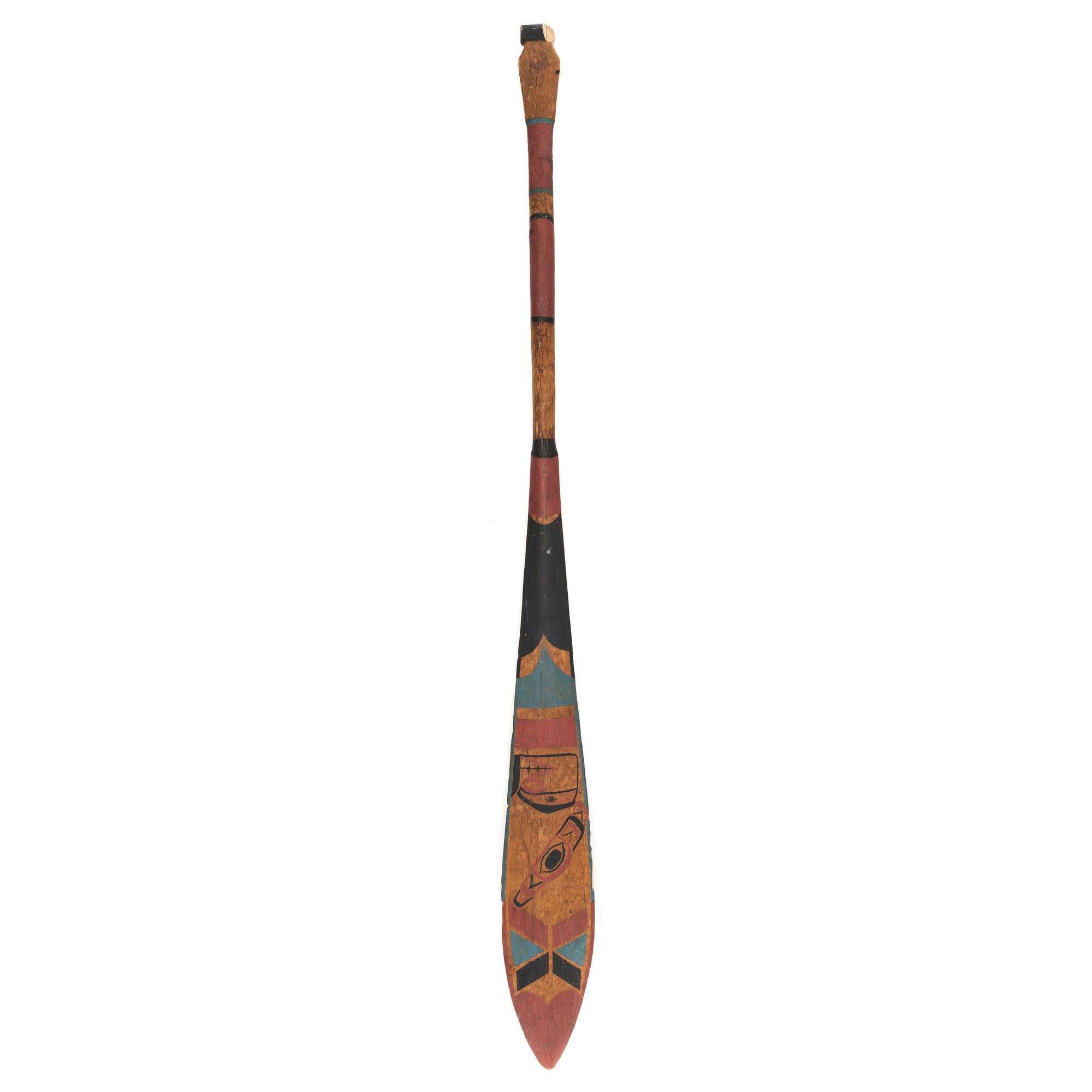 Northwest Coast Painted Paddle
