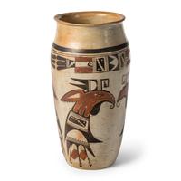 Hopi Pottery Vase, with Birds