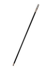 A French Silvered Metal and Mother-of-Pearl Mounted Ebony Atomizer 'System' Walking Stick