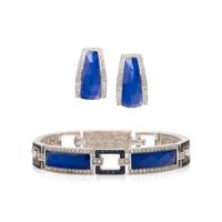 STEPHEN WEBSTER, 'CRYSTAL HAZE' QUARTZ, DIAMOND, AND WHITE GOLD BRACELET AND EARRINGS
