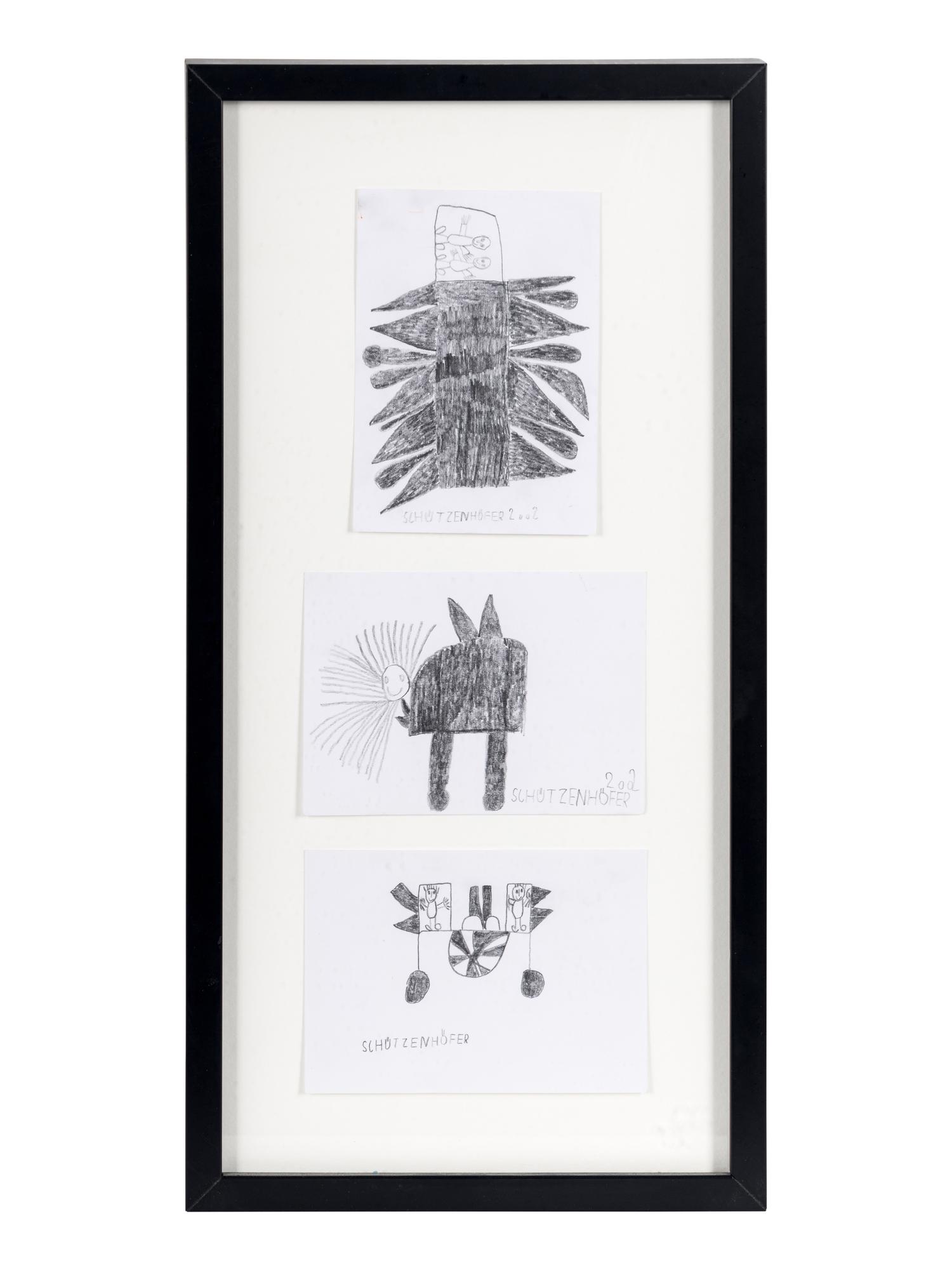 Untitled (Rocket), Untitled (Rabbit), and Untitled (Vehicle) (three works)