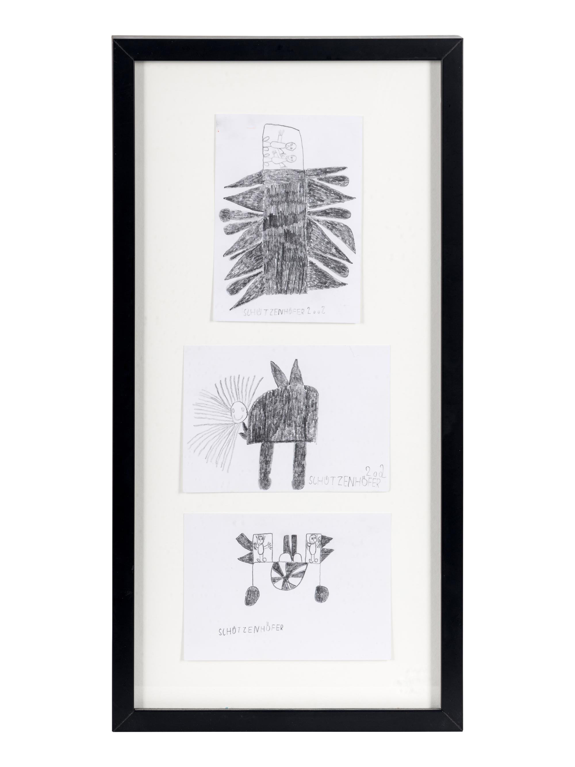 Untitled (Rocket), Untitled (Rabbit), and Untitled (Vehicle) (three works)
