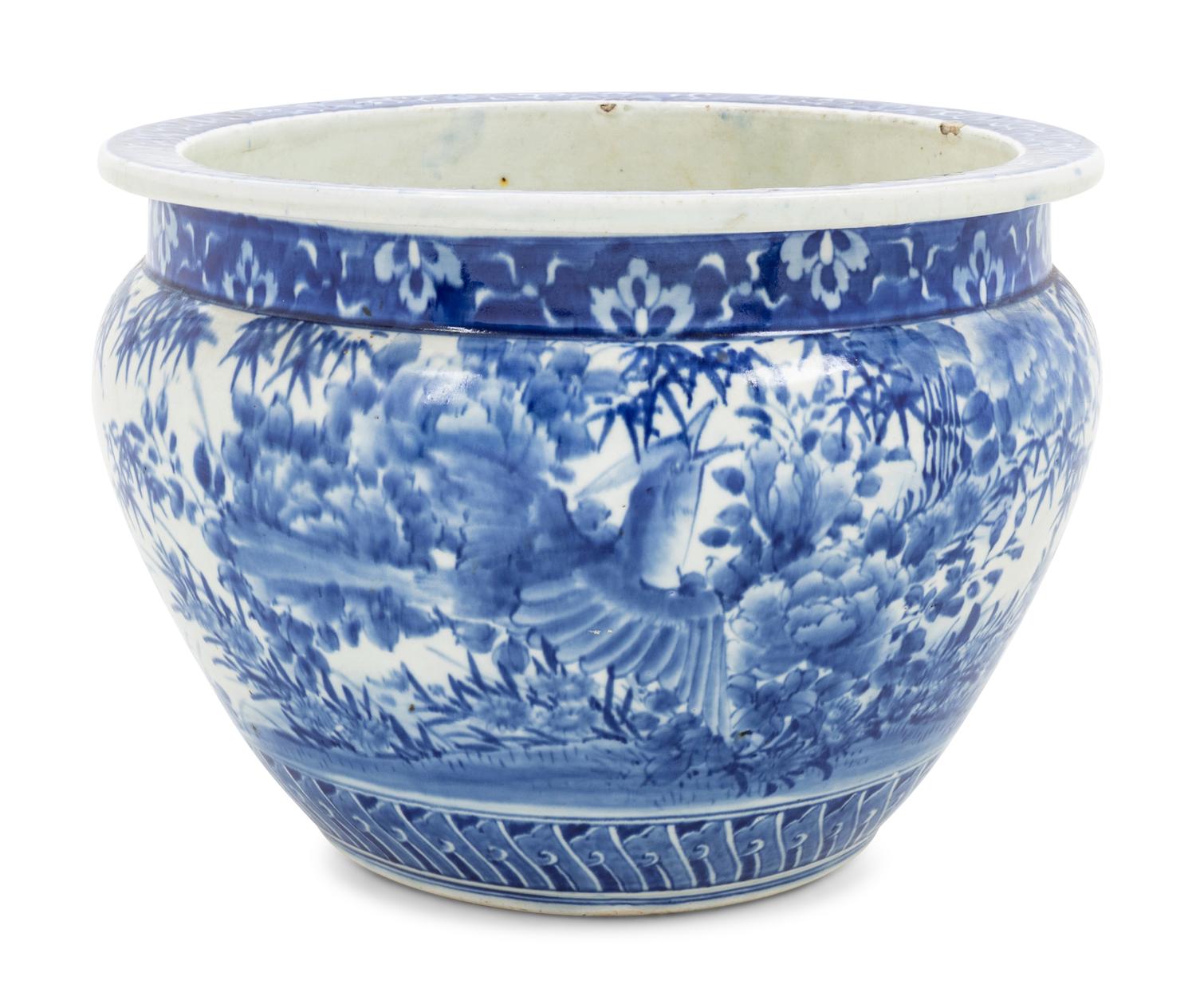 A Japanese Porcelain Jardinière