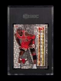 A 1996-97 Fleer Metal Michael Jordan Basketball Card No. 11 (SGC 10 GEM MINT)