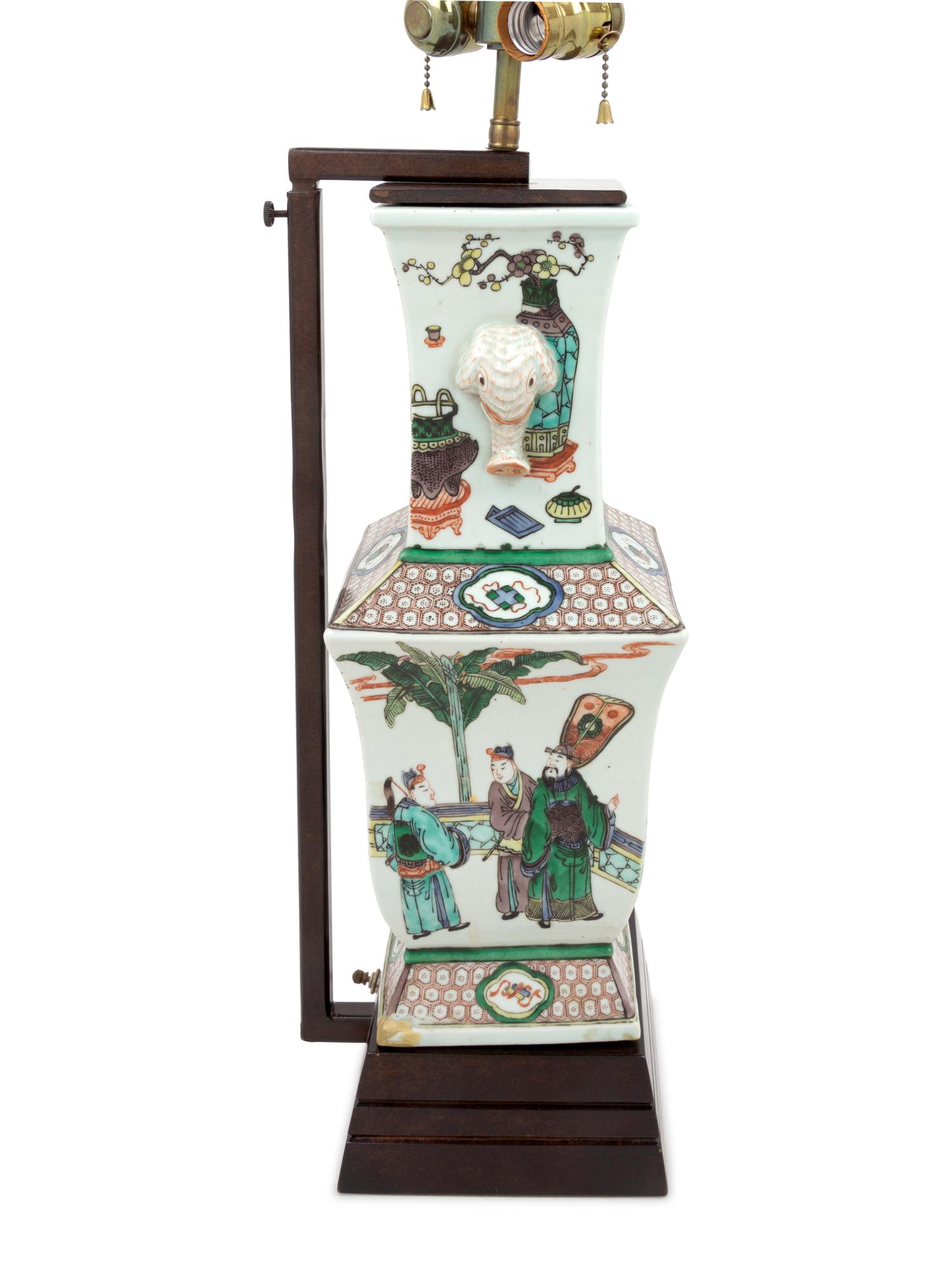 A Famille Verte Porcelain Vase