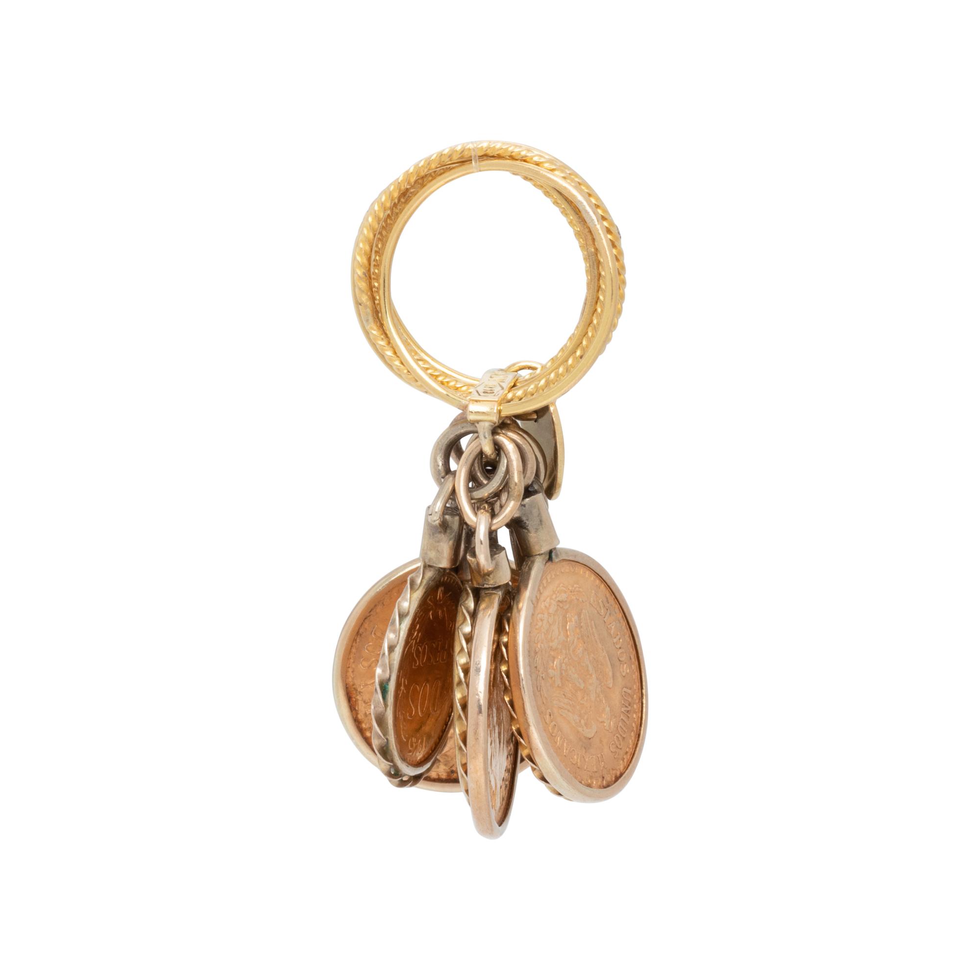 YELLOW GOLD AND COIN RING