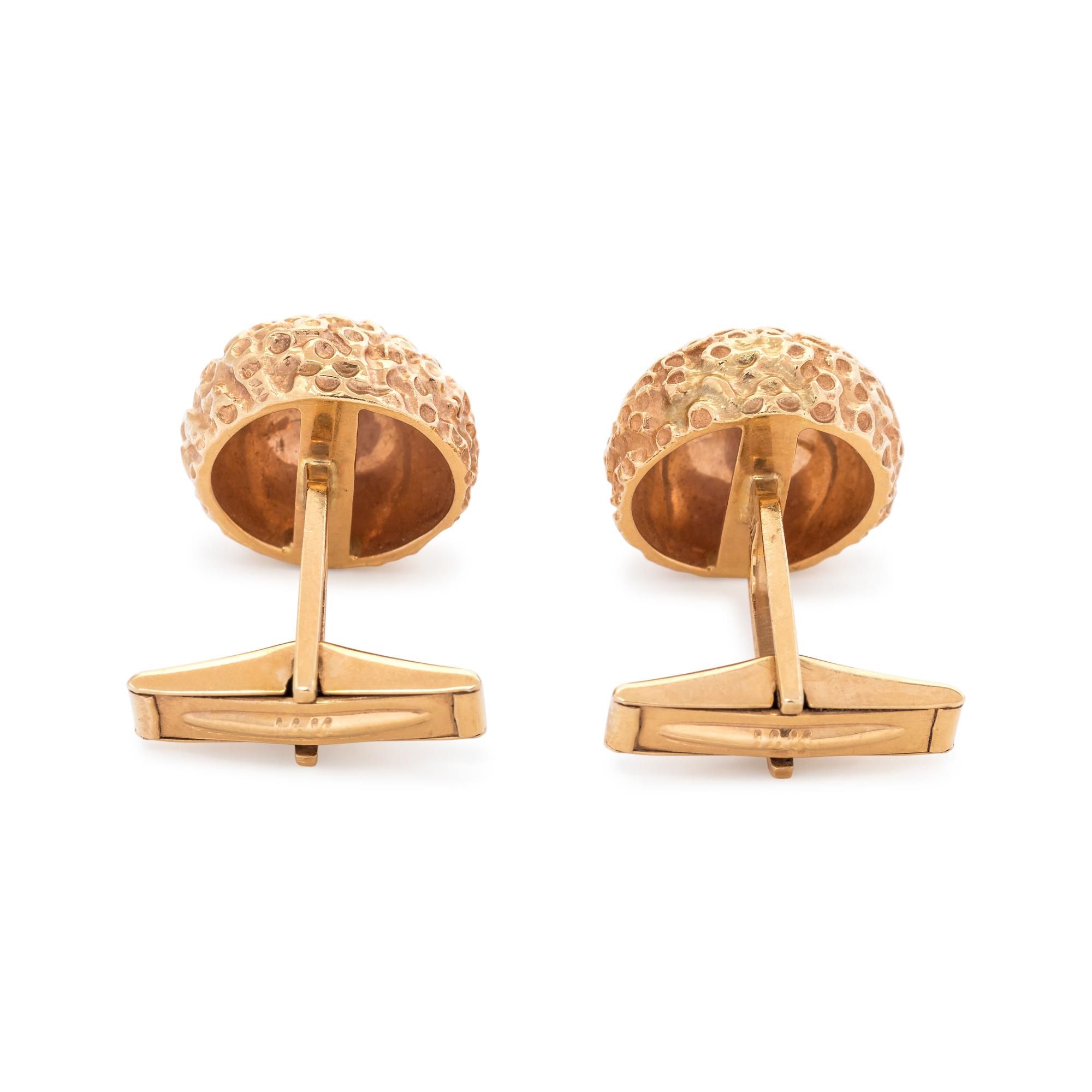 YELLOW GOLD CUFFLINKS
