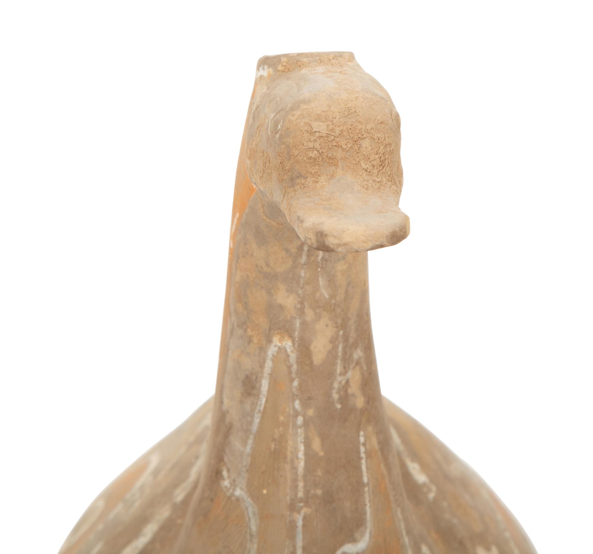 A Pair of Han Style Pottery Ducks