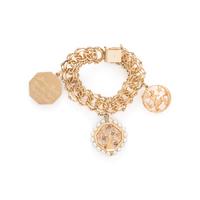 YELLOW GOLD CHARM BRACELET
