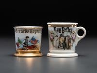 Two Tradesman's Porcelain Occupational Shaving Mugs