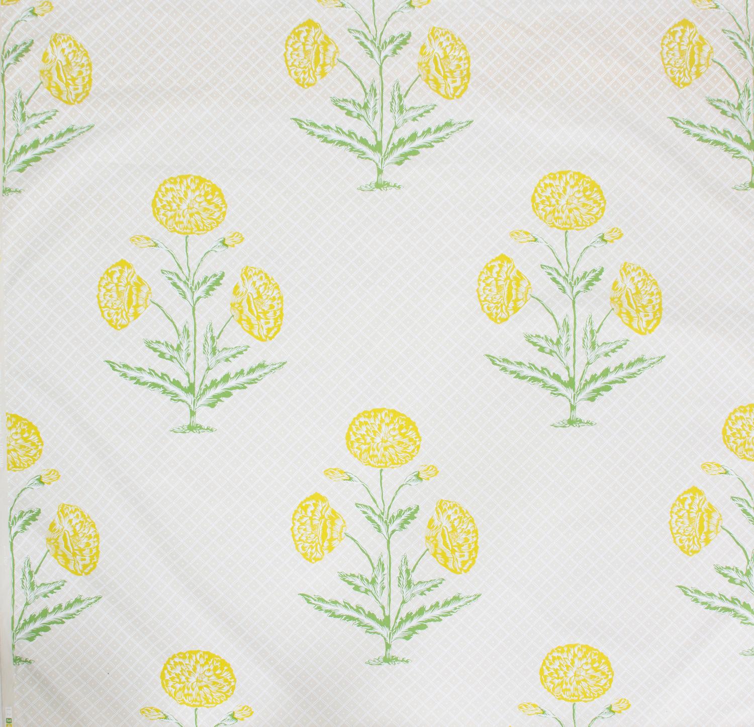 Three Partial Bolts of Handprinted Fabric by Eaglesham for Jessup Width 57 inches, approximately 35 yards in total.