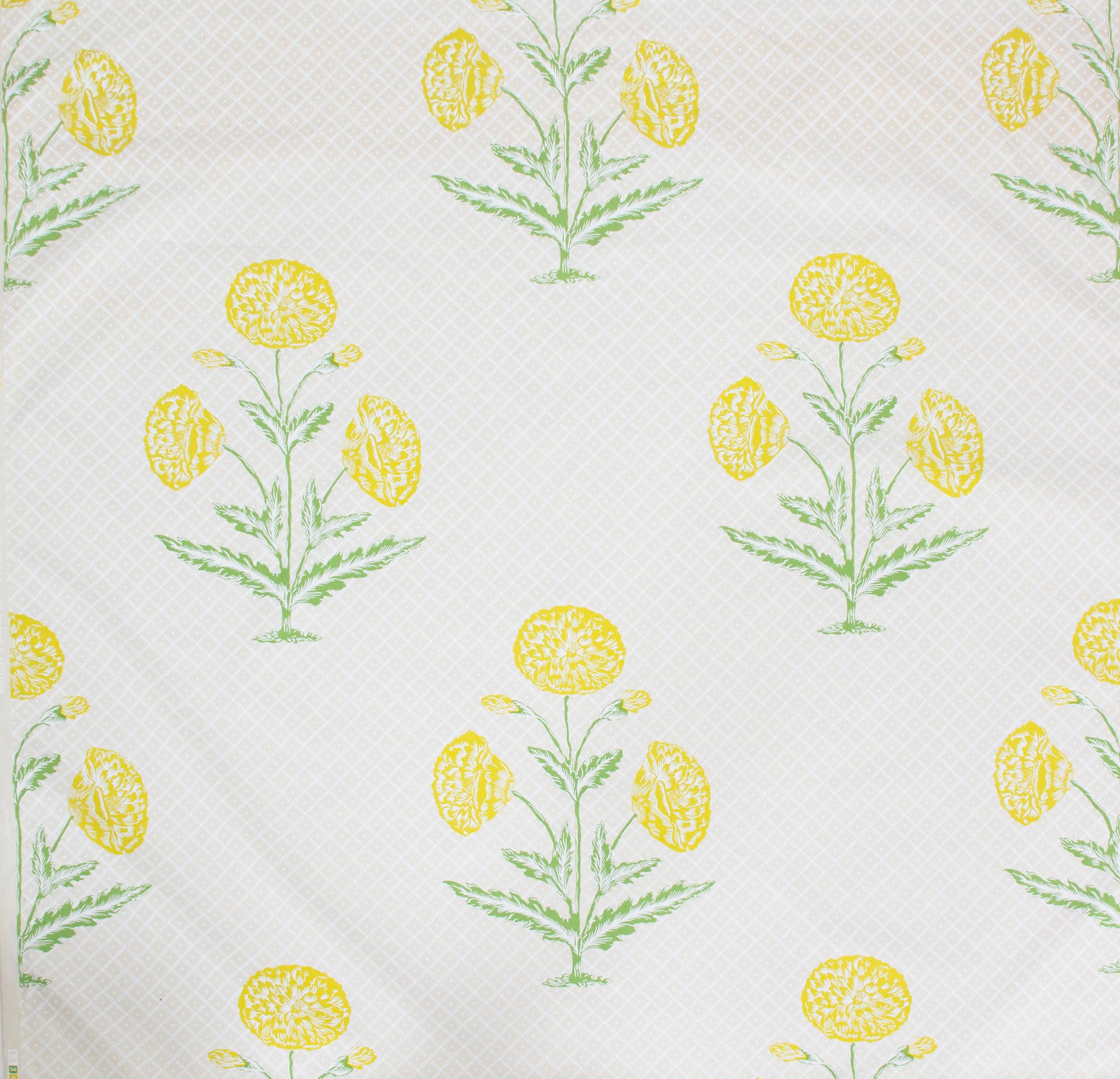 Three Partial Bolts of Handprinted Fabric by Eaglesham for Jessup Width 57 inches, approximately 35 yards in total.