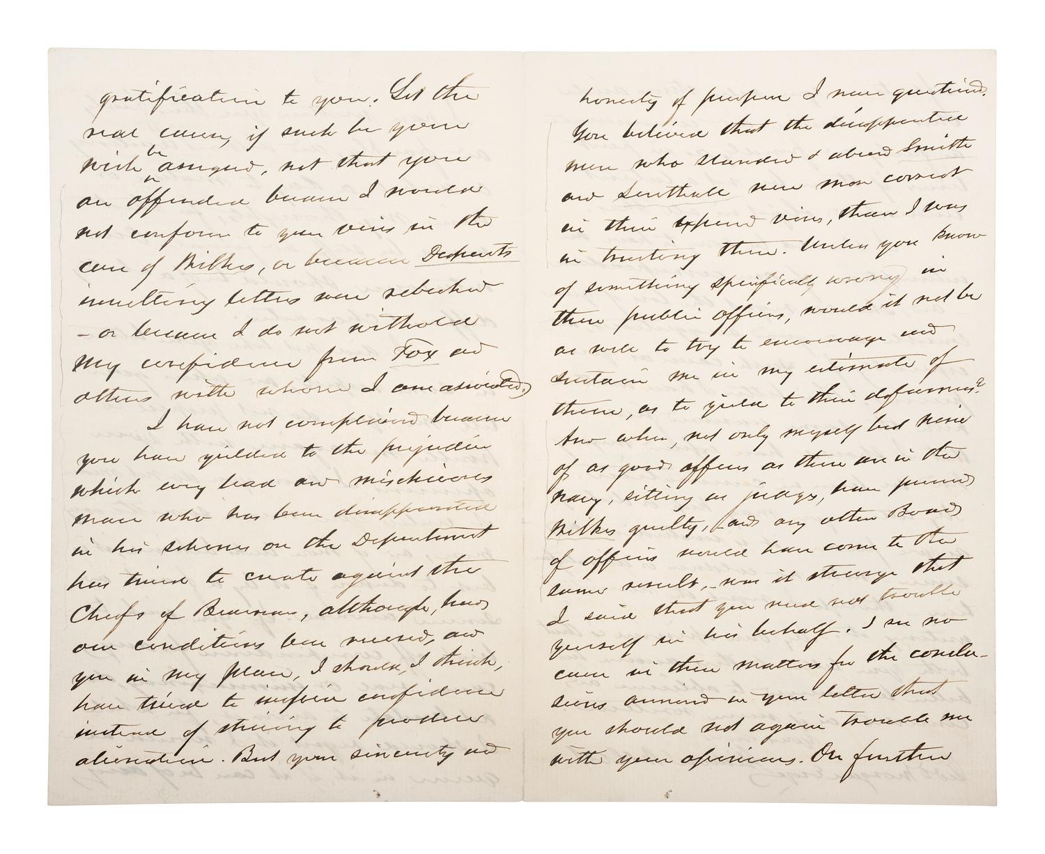 WELLES, Gideon (1802-1878). Letters and document associated with Welles, and other naval commanders.
