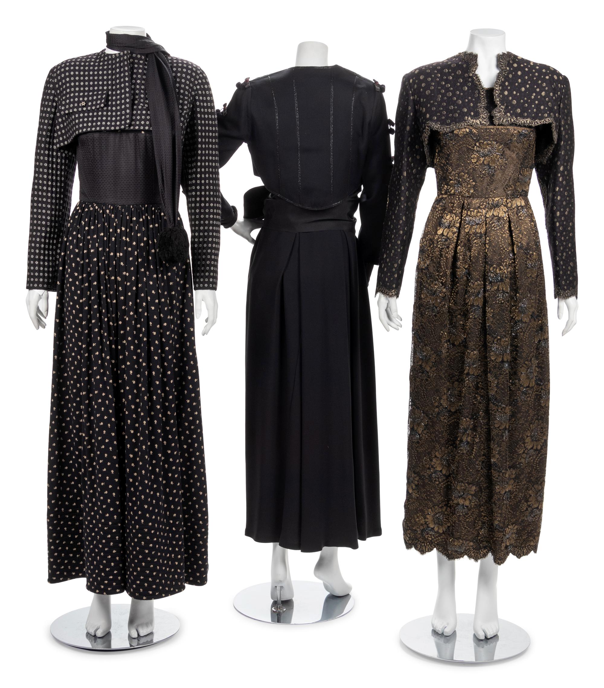Three Geoffrey Beene Evening Ensembles, 1980s