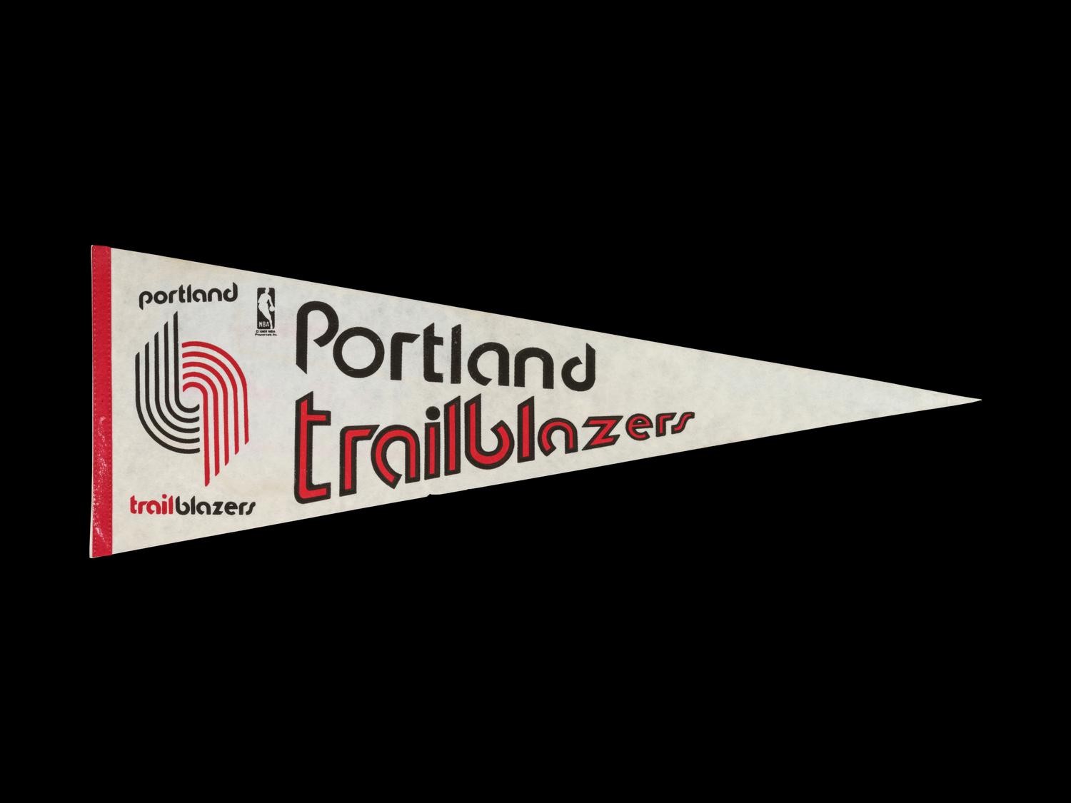A Complete Set of 23 1980s Michael Jordan Rookie Era NBA Pennants,
