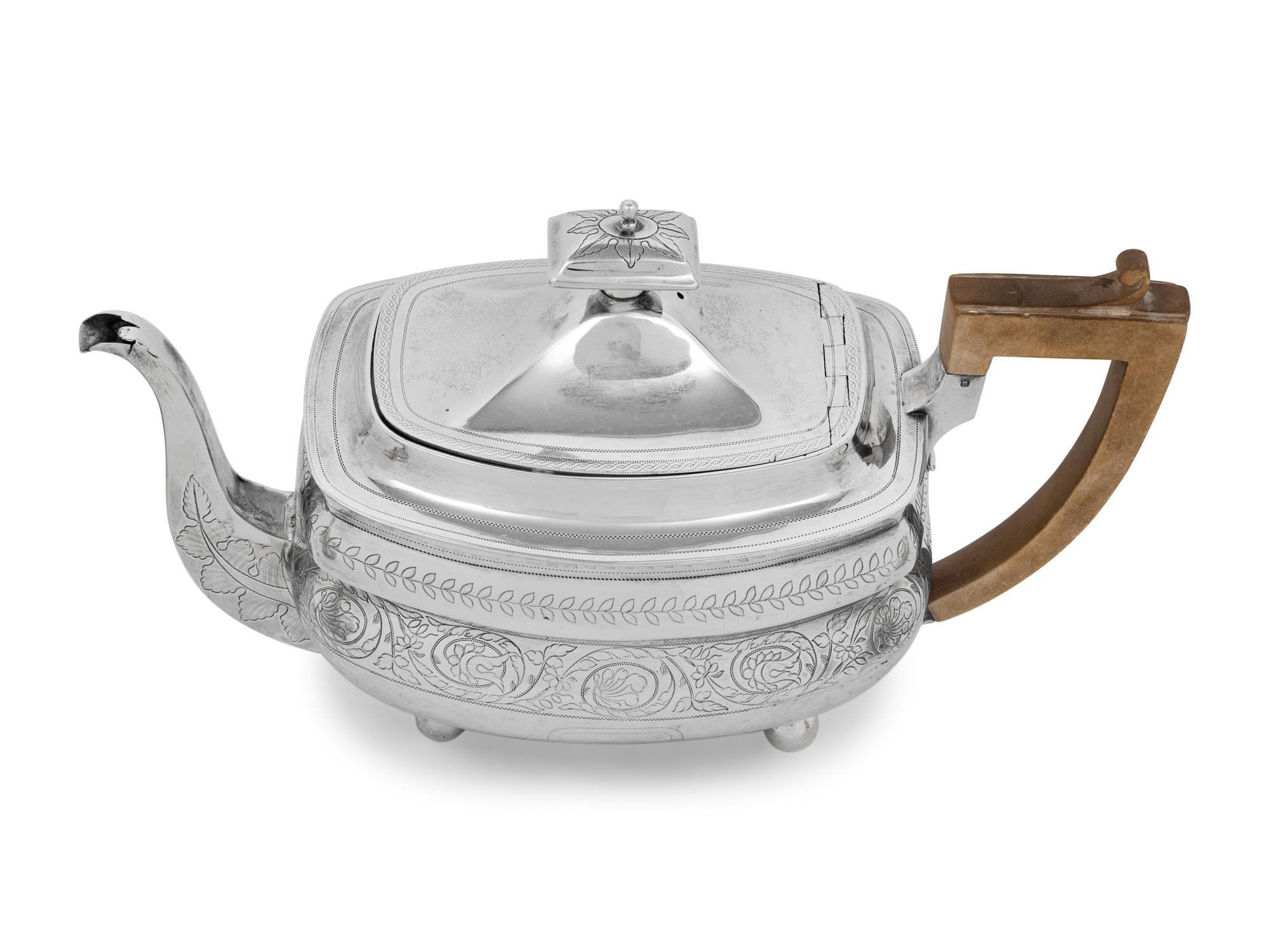 A George III Silver Three-Piece Tea Service