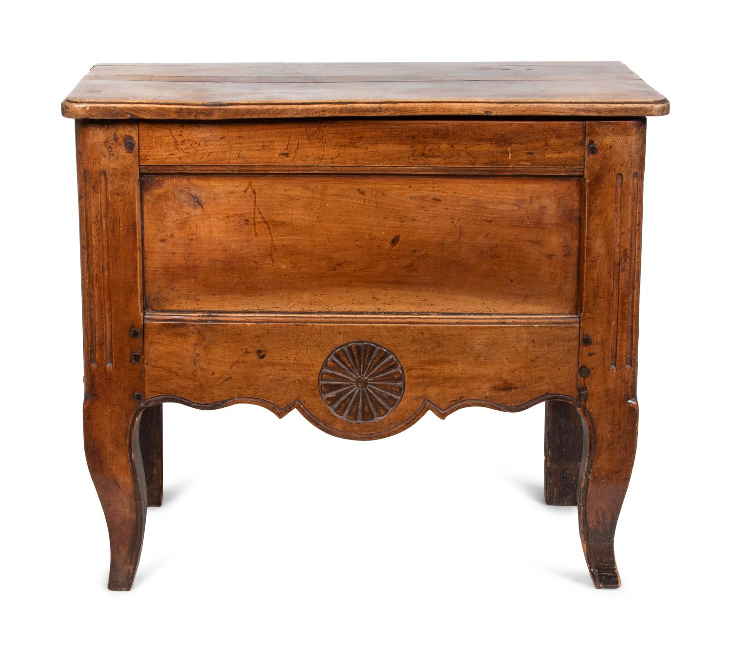 A Louis XV Provincial Walnut Bread Cabinet