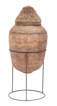 Two Ethiopian Milk Jugs Height of largest 20 1/2 inches. — 20TH CENTURY
