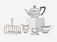 An English Assembled Silver and Silver-Plate Flatware Service