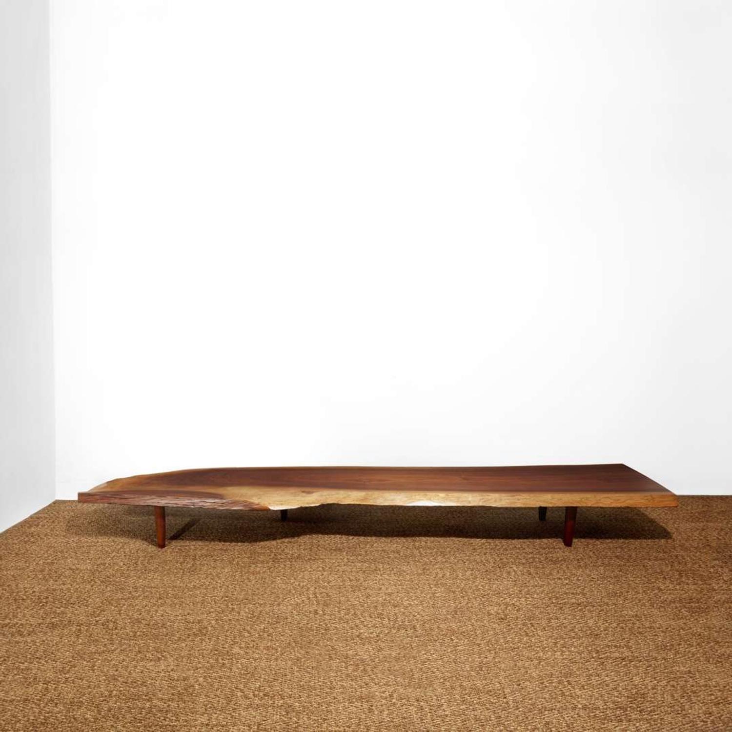 George Nakashima Special "Q"-Type Long Bench, New Hope, Pennsylvania, 1956