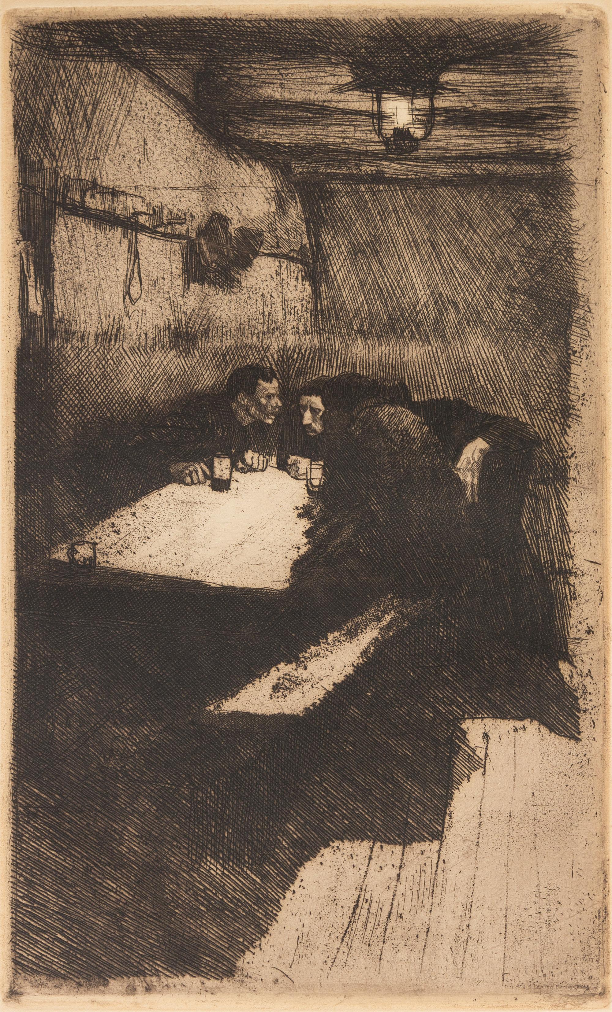 Kathe Kollwitz, (German, 1867-1945), Beratung (Conspiracy) (pl. 3 from the Weavers' Revolt), 1895