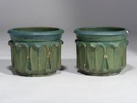 Pair of Matte Glazed Architectural Jardinières, 1905
