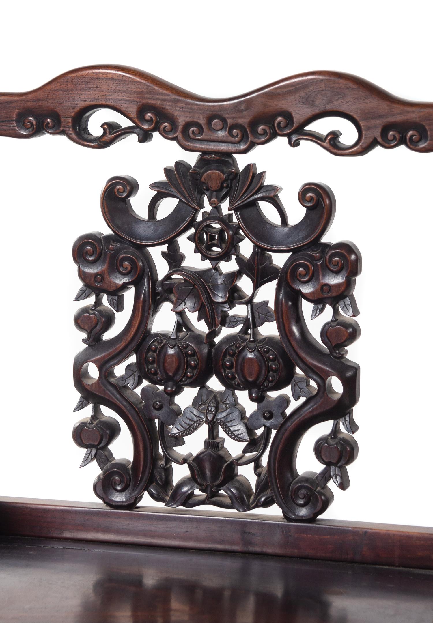 A Pair of Rosewood Armchairs, Meiguiyi