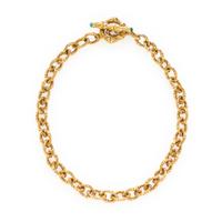 Stephen Dweck, Yellow Gold Bamboo Link Necklace