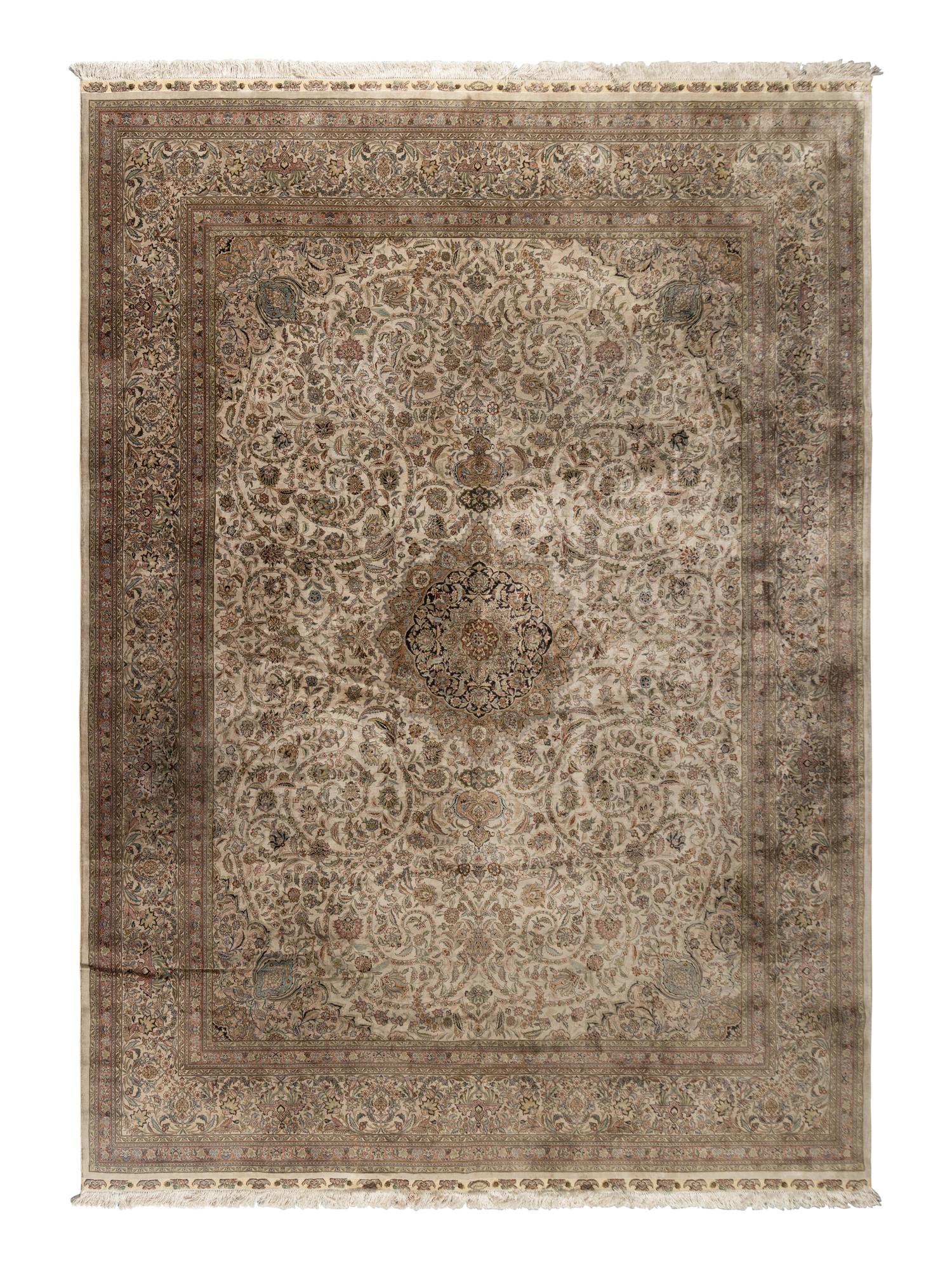 A Tabriz Silk Rug