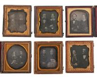 [EARLY PHOTOGRAPHY]. 24 sixth plate daguerreotypes featuring couples.