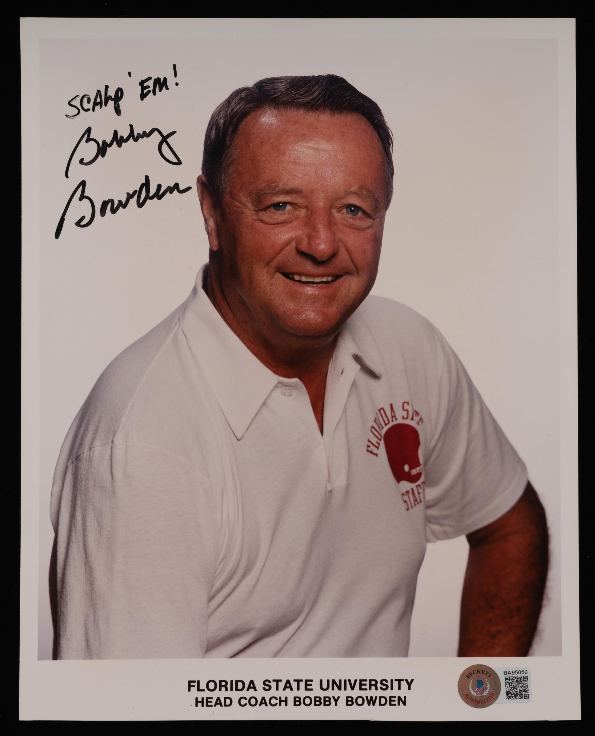 A Group of College Football Hall of Fame Coaches Signed Autograph Items (BAS Beckett Authentication Services Certified),