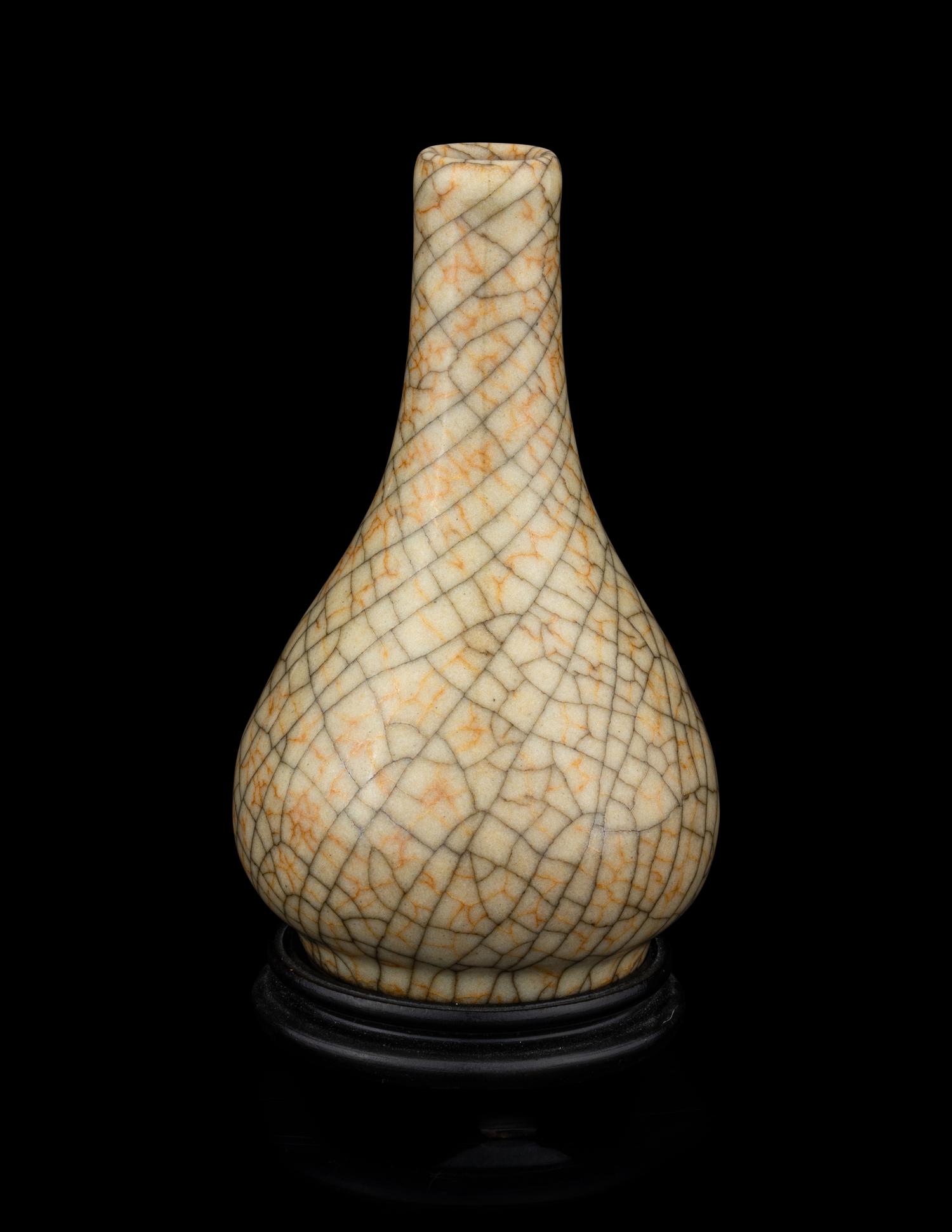 A Chinese Ge Type Bottle Vase