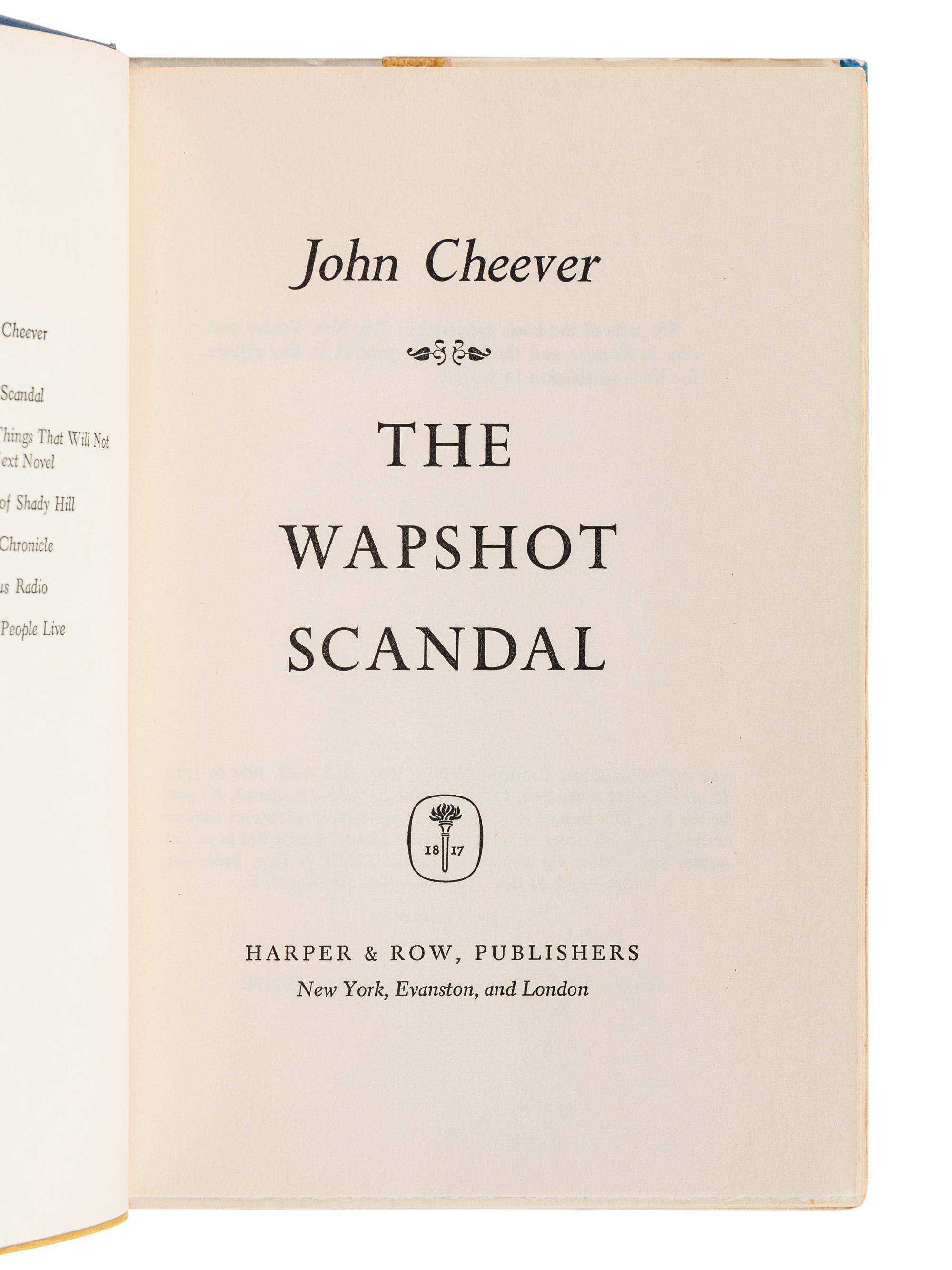 CHEEVER, John (1912-1982). The Enormous Radio and Other Stories . New York: Funk & Wagnalls Company, 1953.