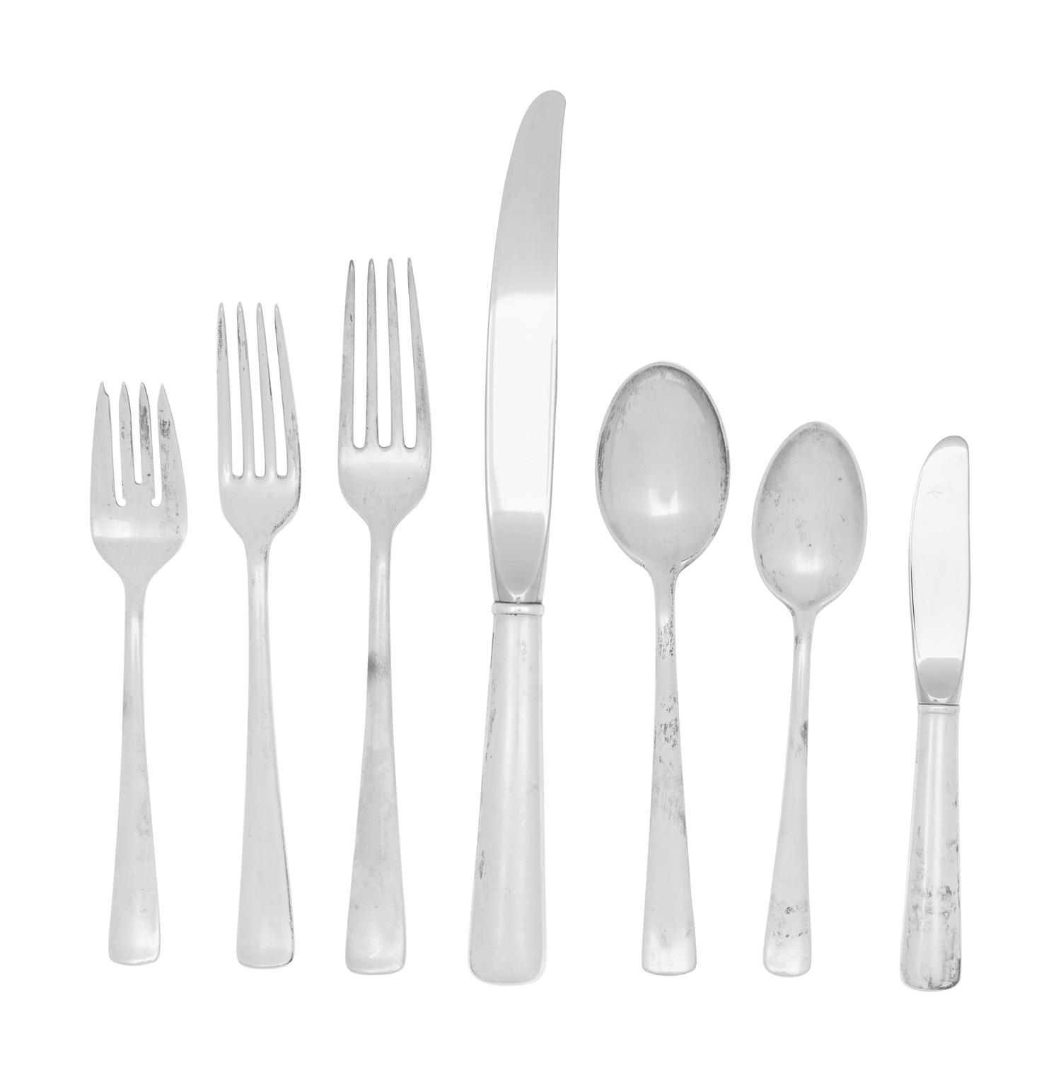 An American Silver Flatware Service